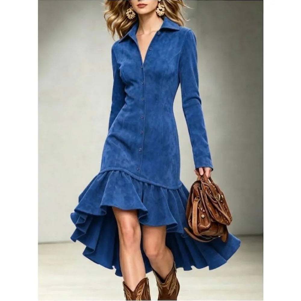 Palmetta Faux Suede Dress