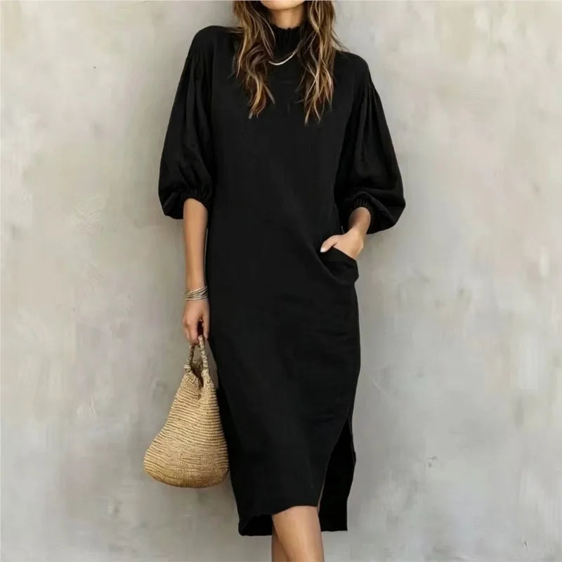 Marlowe Balloon Sleeve Midi Dress