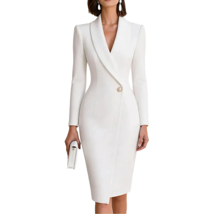 Amara Notched Lapel Dress