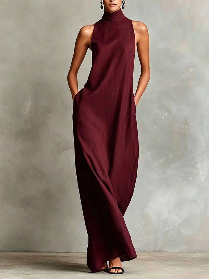 Mirelle Sophisticated Pocket Maxi Dress