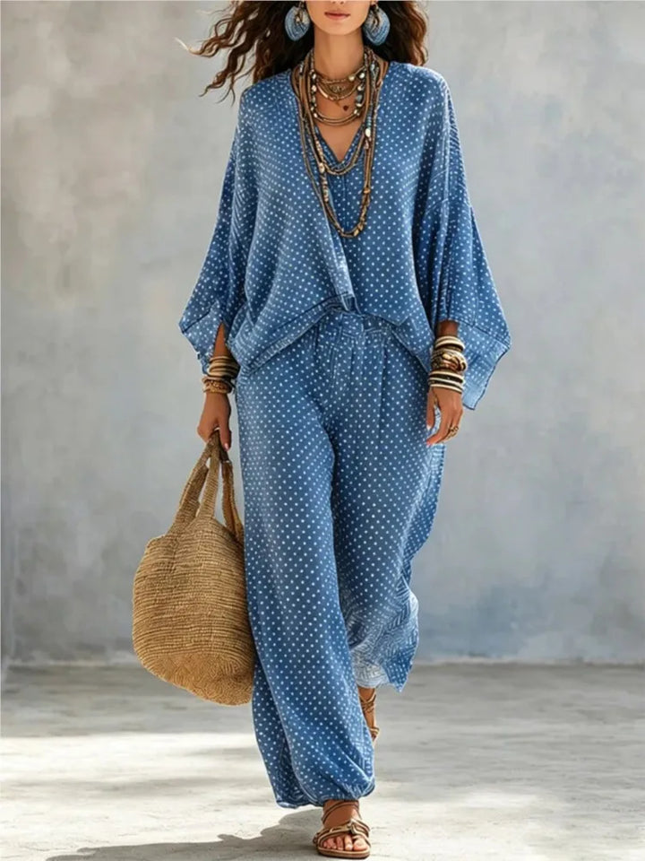 Arlena Polka Dot Two-Piece Set