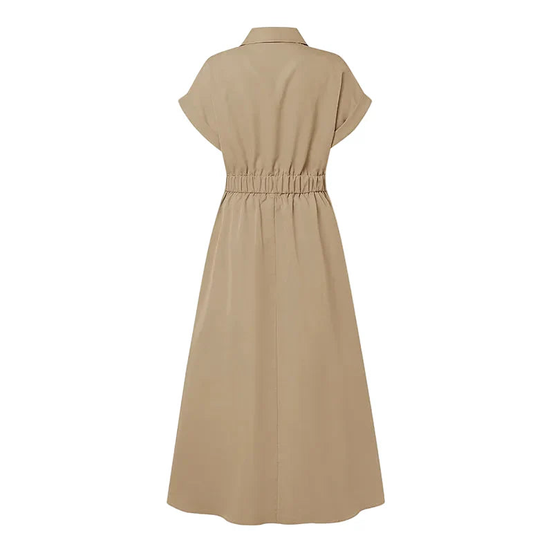Maren Relaxed Short Sleeve Midi Dress