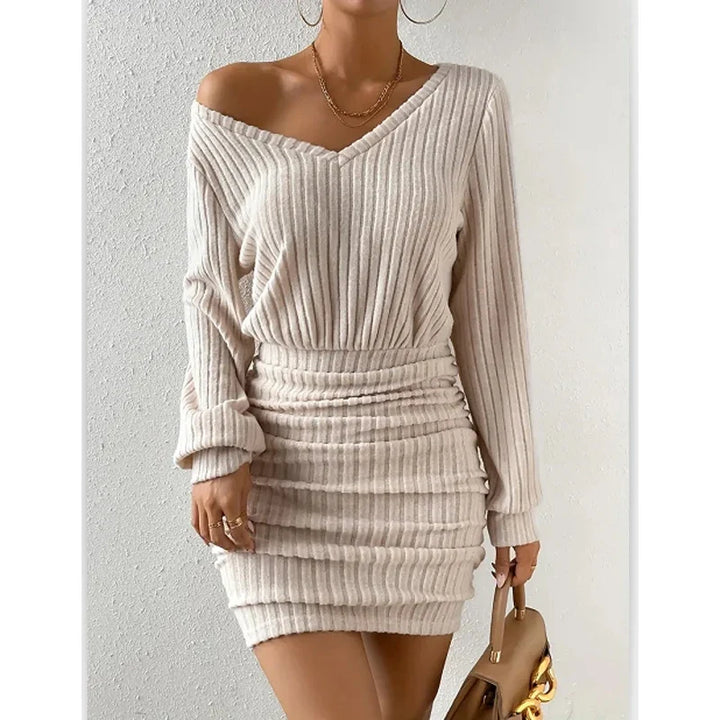 Rosalind Off Shoulder Sweater Dress