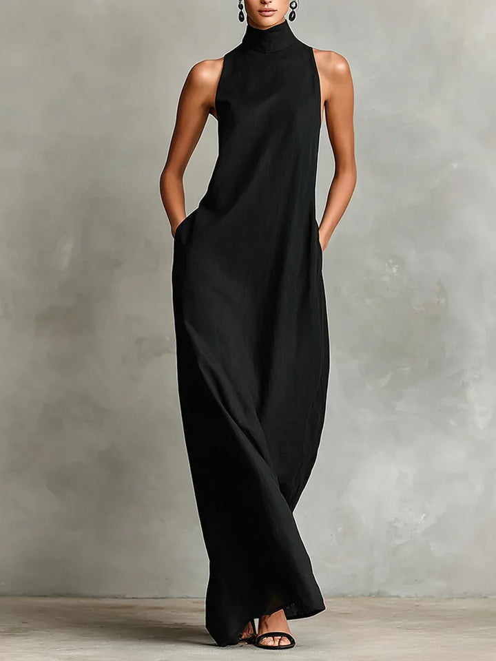 Mirelle Sophisticated Pocket Maxi Dress