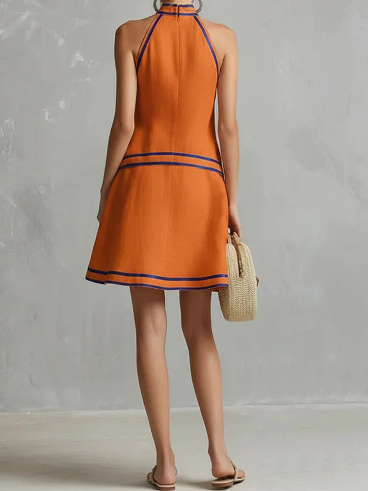 Elysia Halter Neck Mini Dress