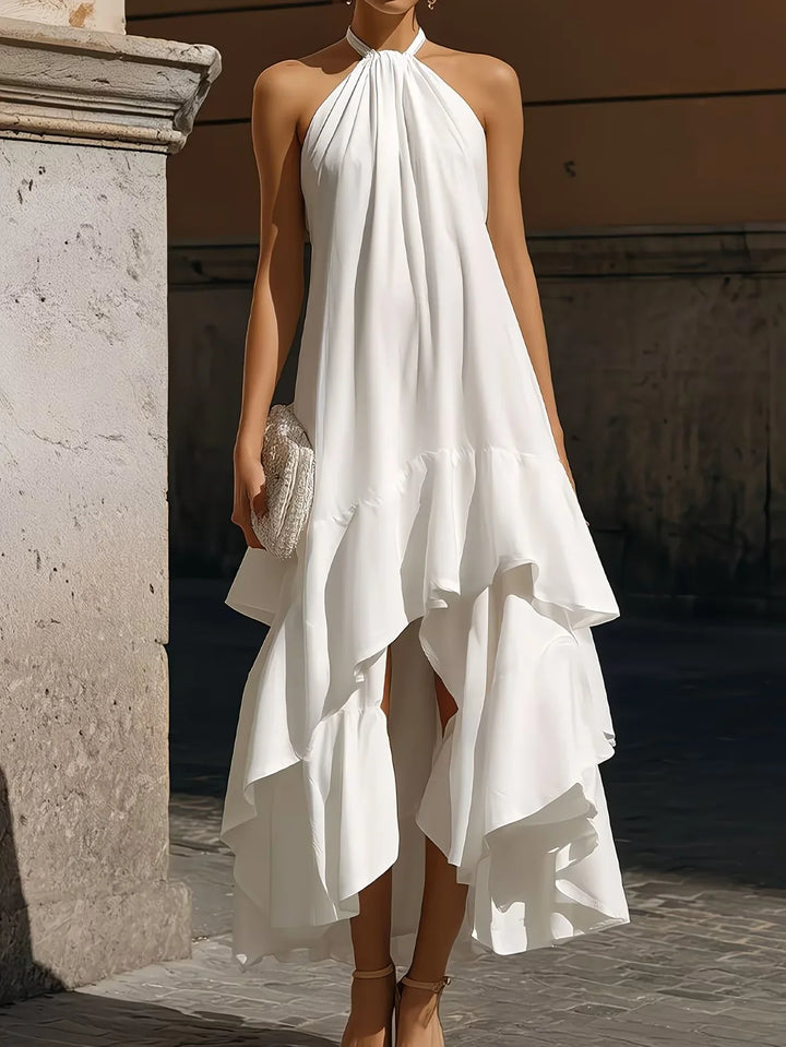 Carter Flowing Halter Midi Dress