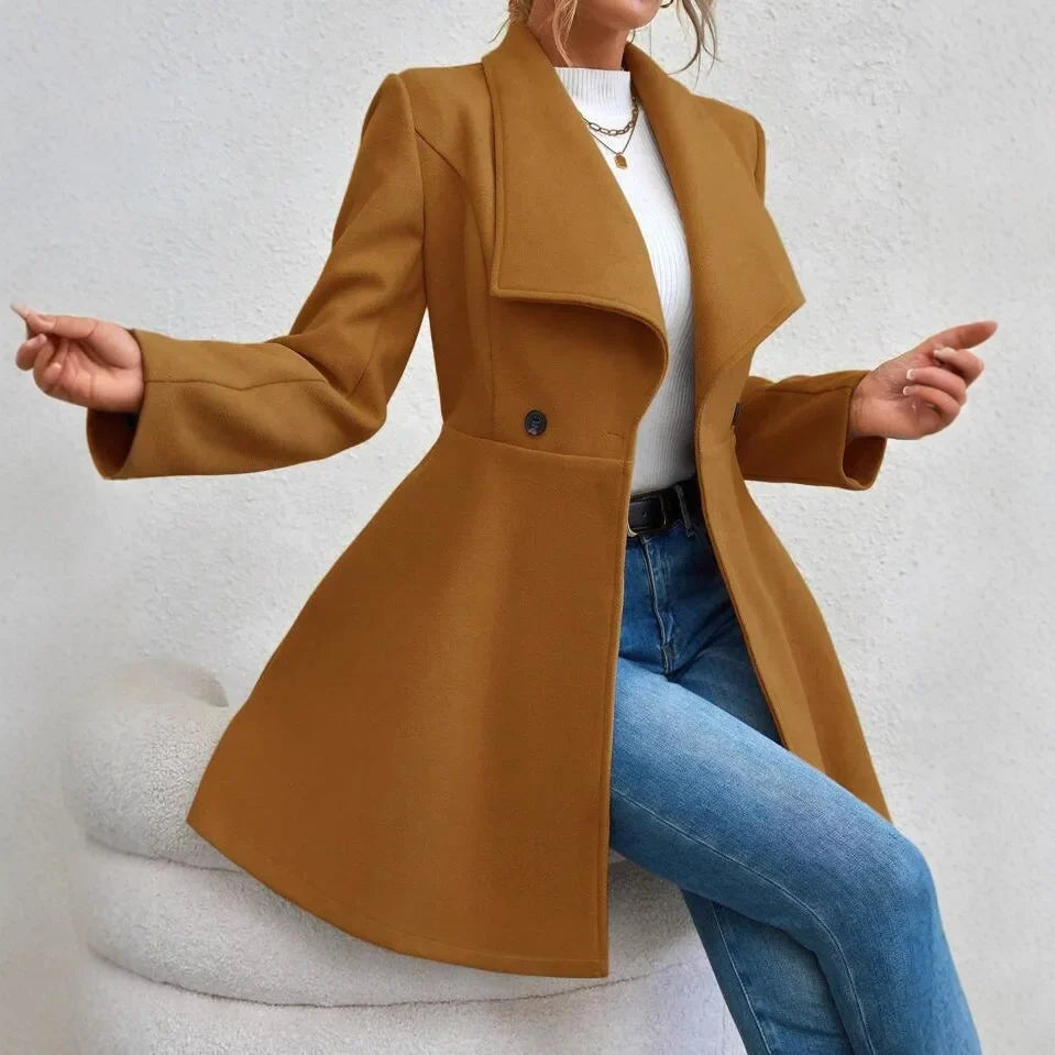 Anneke Waterfall Collar Coat