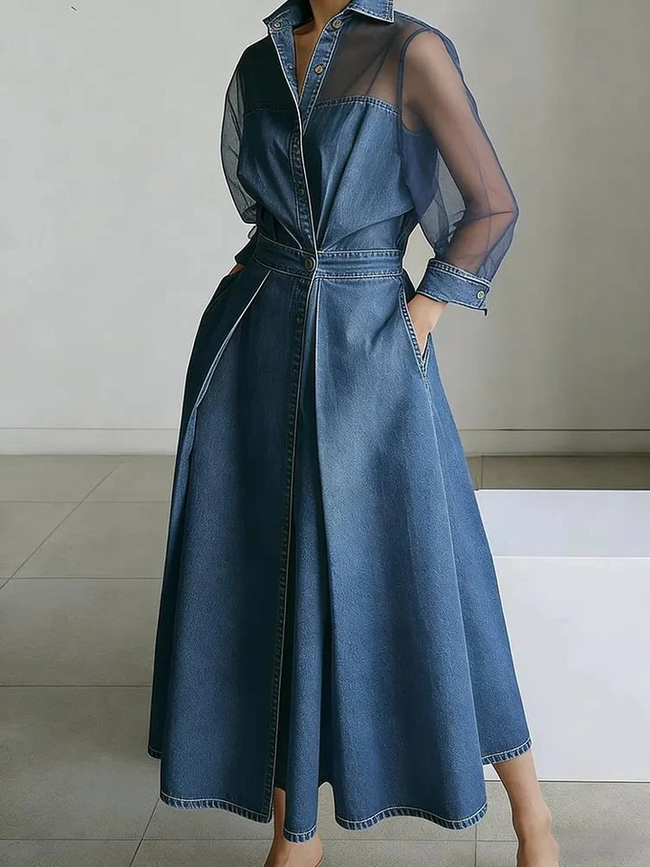 Tressa Denim Midi Dress