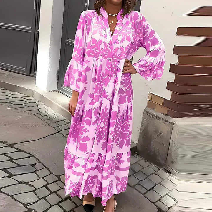 Rayna Boho Printed Midi Dress