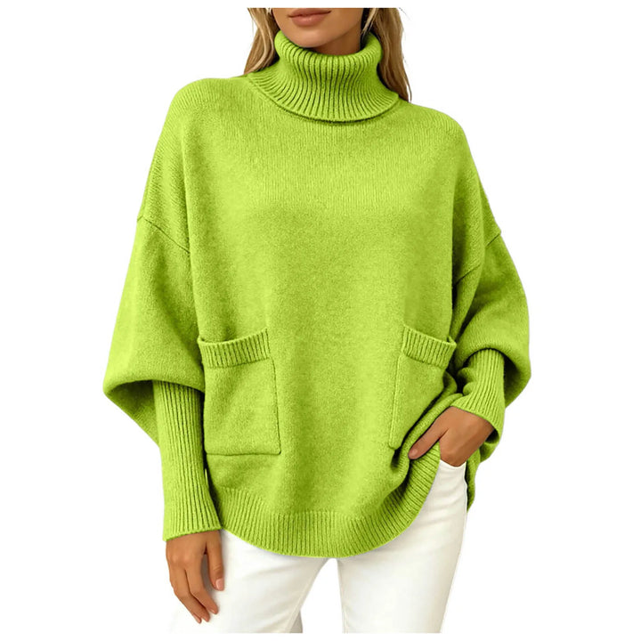 Thea Batwing Turtleneck Sweater