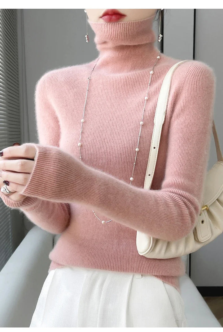 Elowen Ribbed Turtleneck Sweater