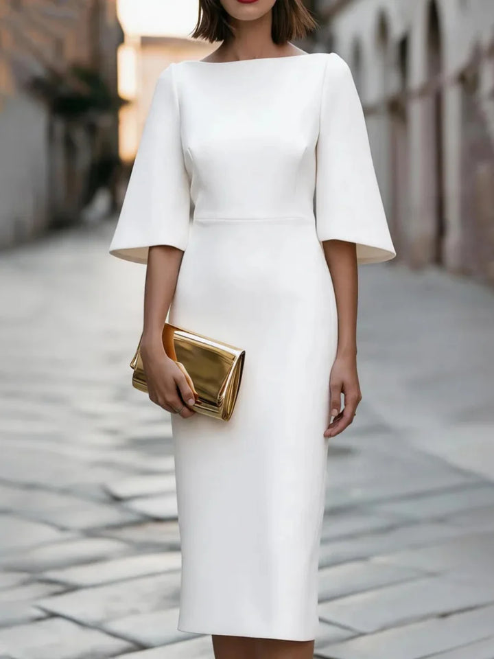 Isolde Bell Sleeve Midi Dress