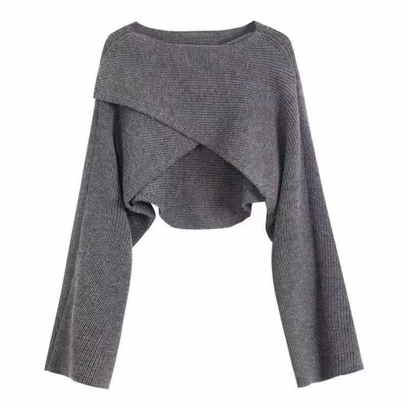 Talise Crisscross Crop Sweater