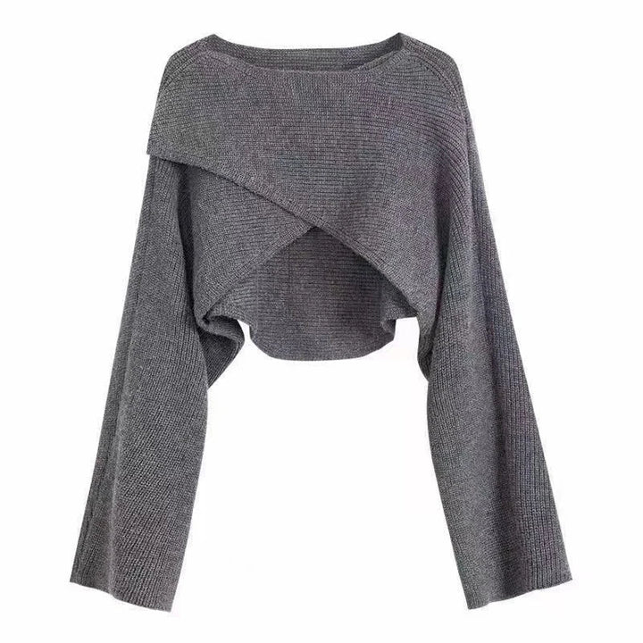 Talise Crisscross Crop Sweater