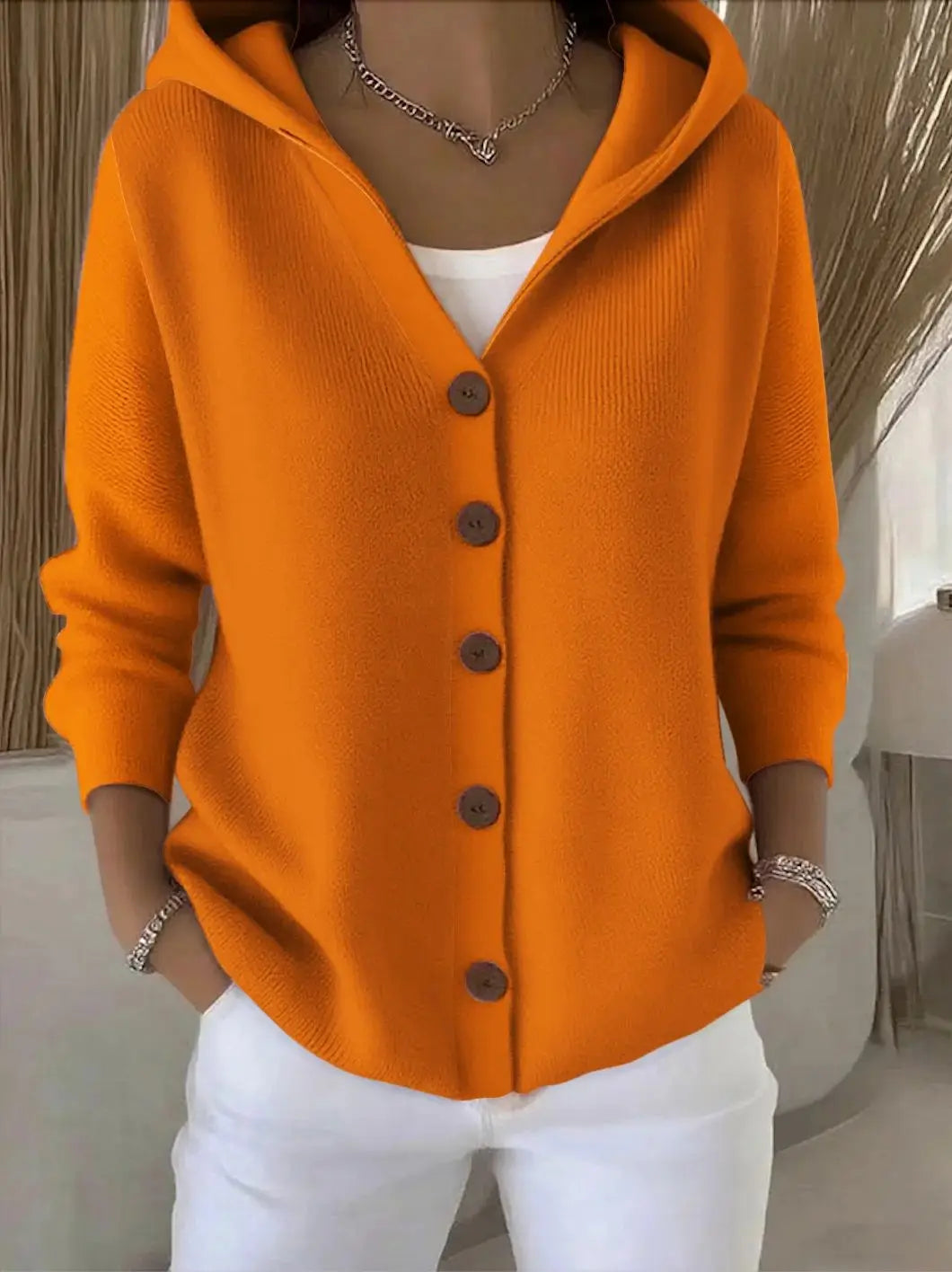 Rosaline Hooded Knit Cardigan