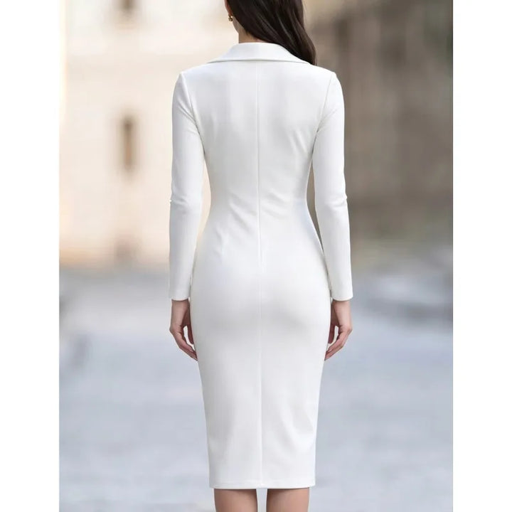 Fable Zip Front Sheath Dress