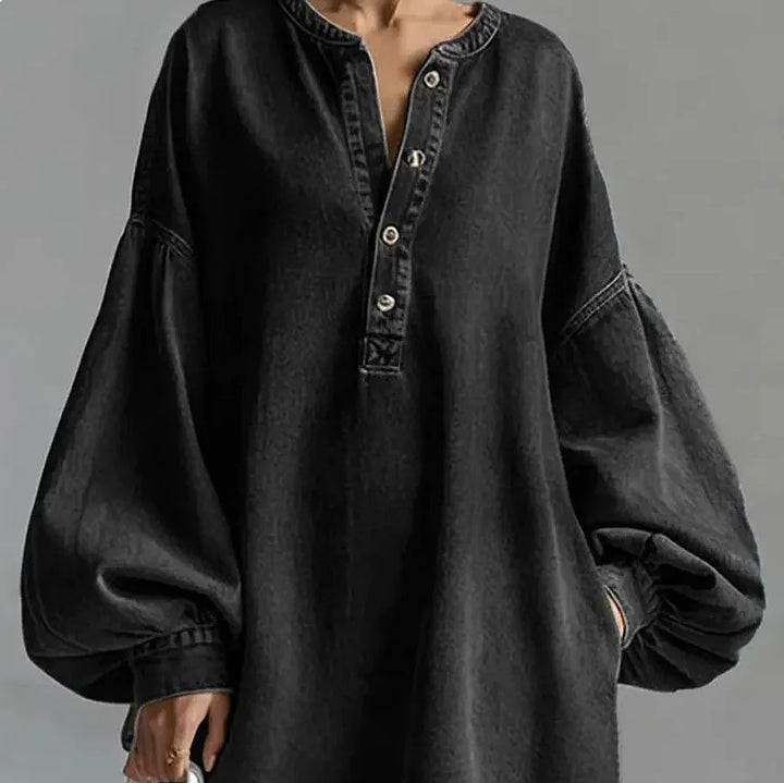 Vanessa Denim Washed Blouse