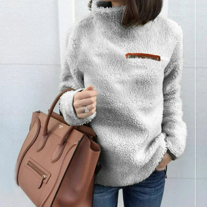 Nadia Sherpa Turtleneck Top