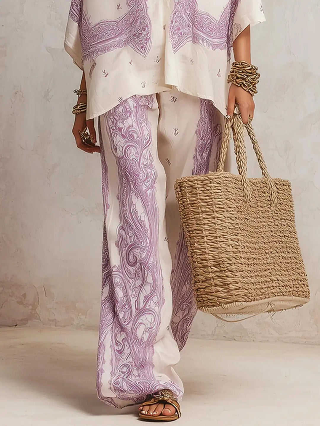 Galilea Elegant Wide Leg Matching Set