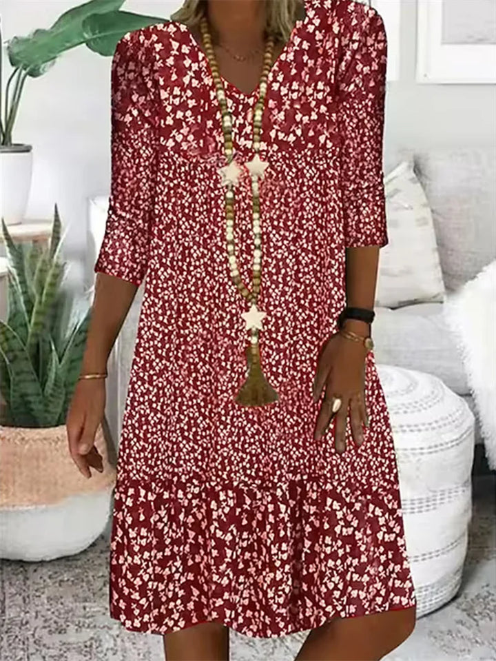 Adeline Printed Relaxed Midi Dress