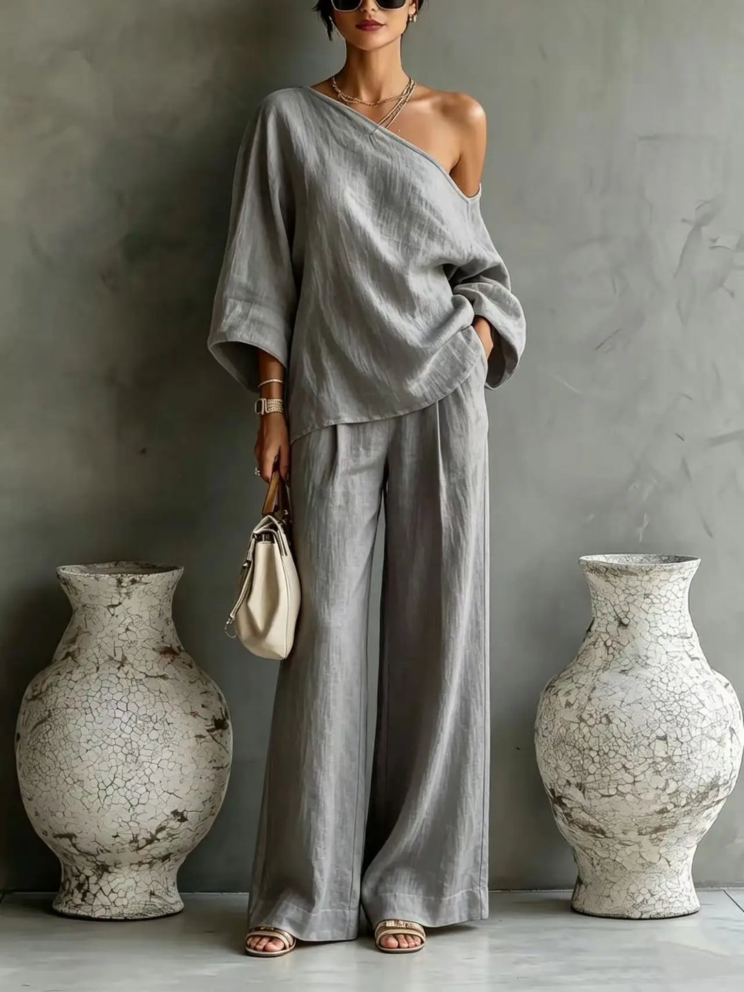 Harlan One Shoulder Matching Set