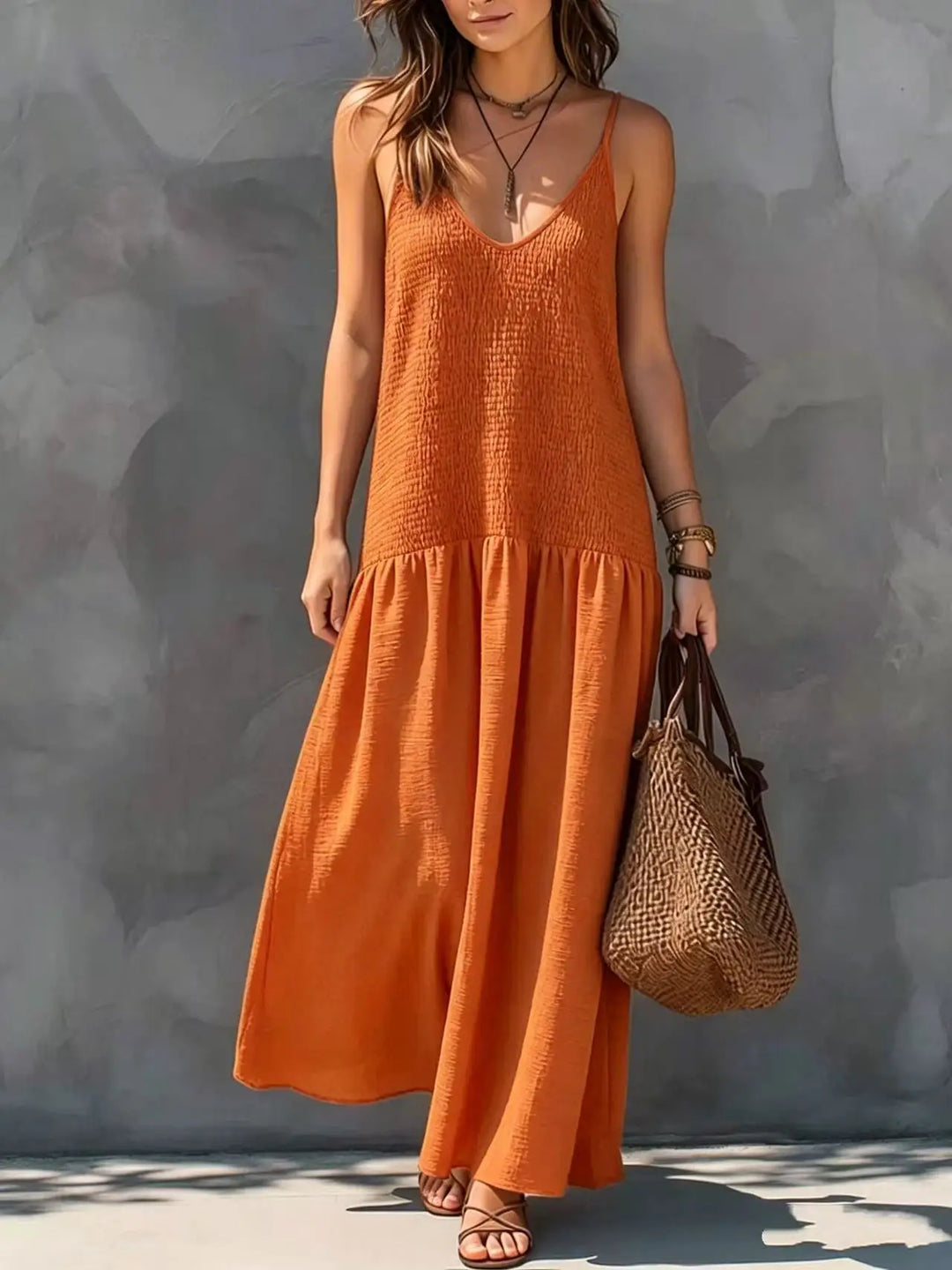 Helen Sophisticated Boho Maxi Dress