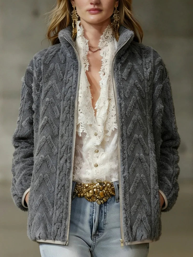 Marina Textured Fleece Jacket