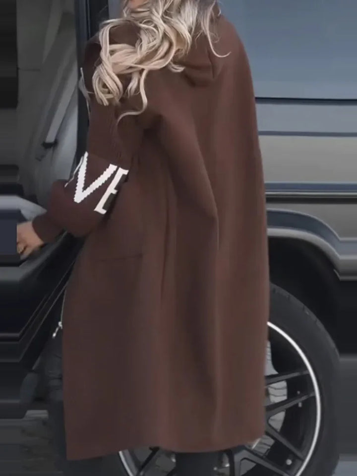 Wilhelmina Drawstring Waist Maxi Coat