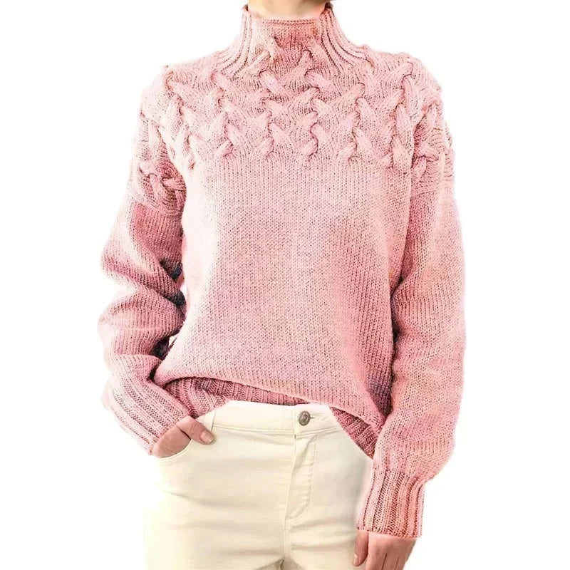 Wilhelmina Cable Knit Turtleneck