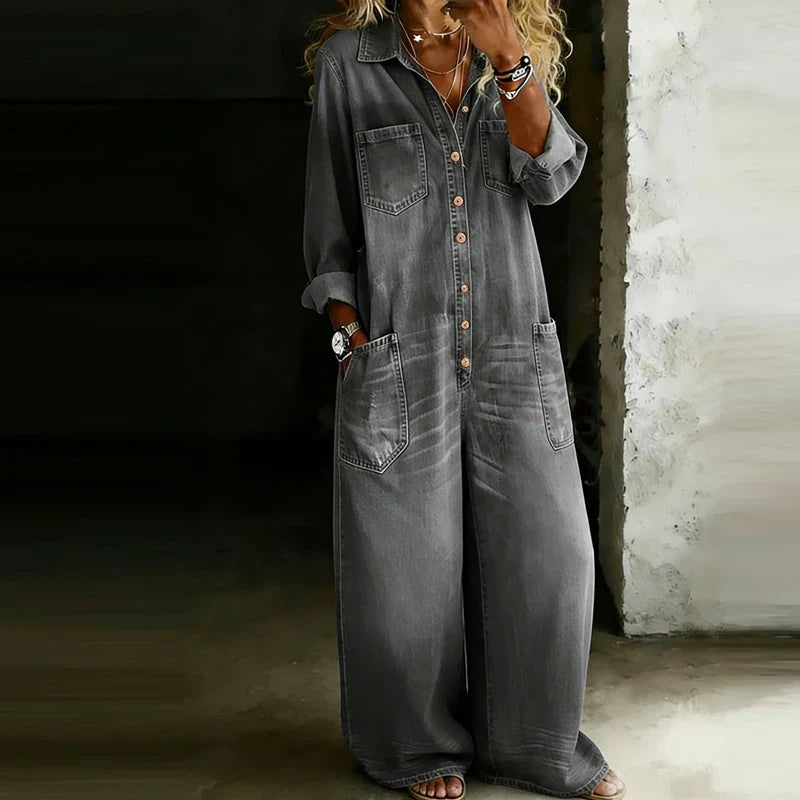 Winona Button Front Jumpsuit
