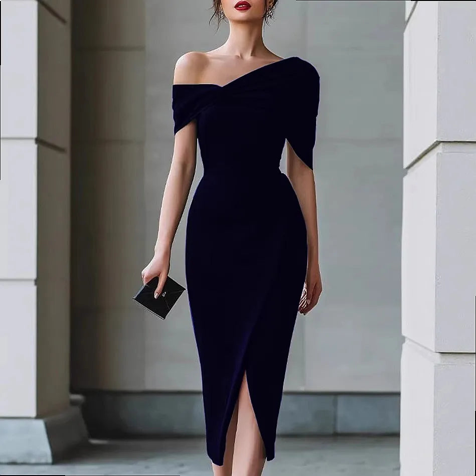 Zara Off Shoulder Midi Dress