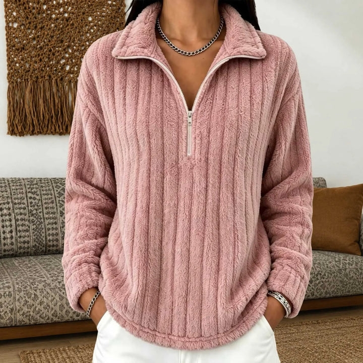 Agathe Quarter Zip Pullover