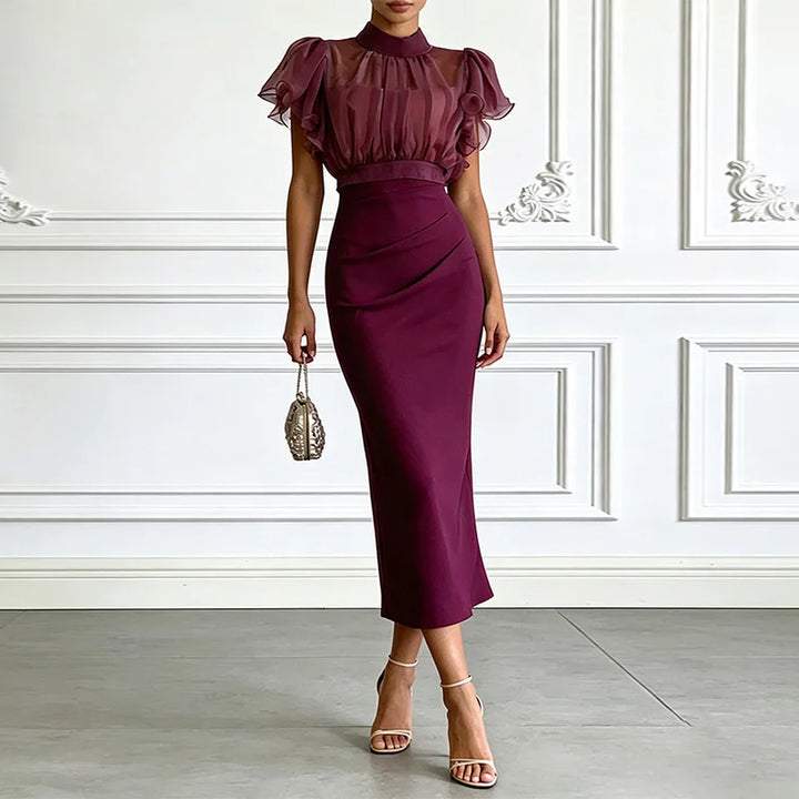 Claire Figure Flattering Midi Dress