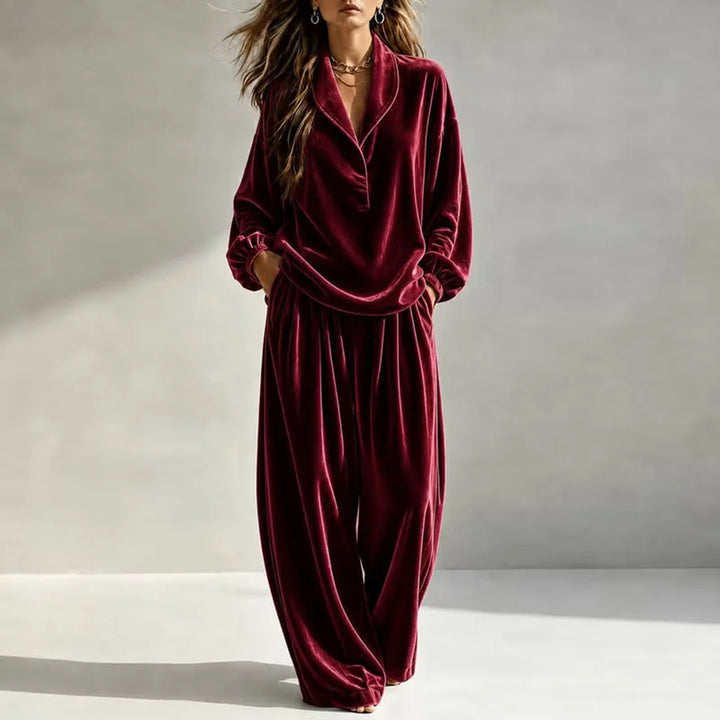 Mariana Velvet Wide Leg Set