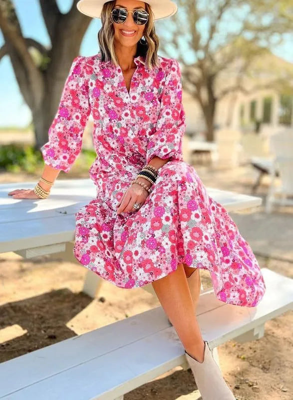 Iris Floral Bohemian Maxi Dress
