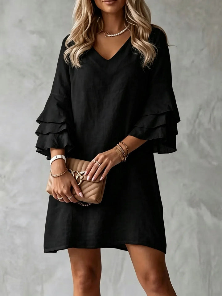 Liliana Ruffle Sleeve Mini Dress