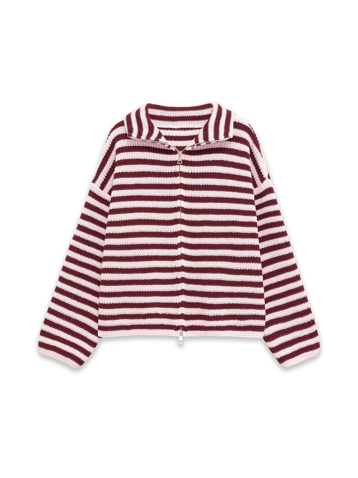 Wrenley Striped Knit Cardigan