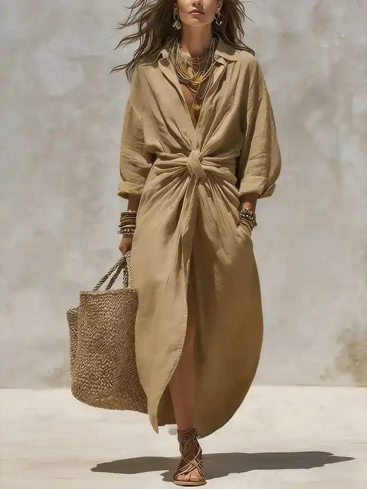 Althea Relaxed Shirt Maxi Dress