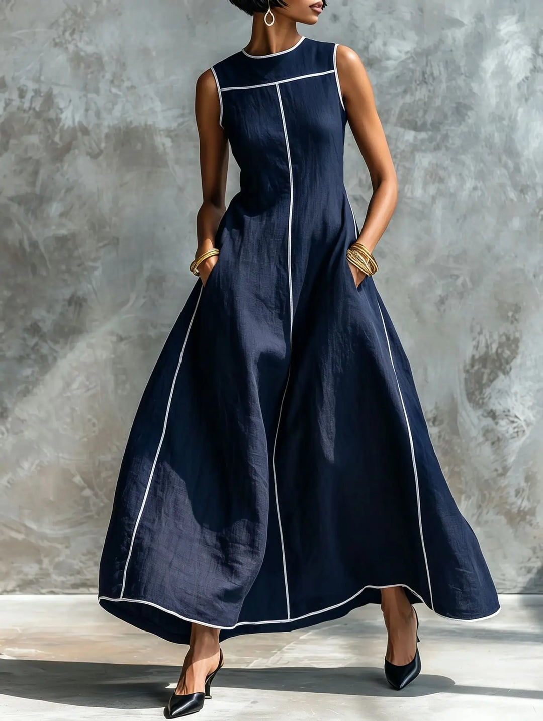Anouk Elegant Flowy Maxi Dress