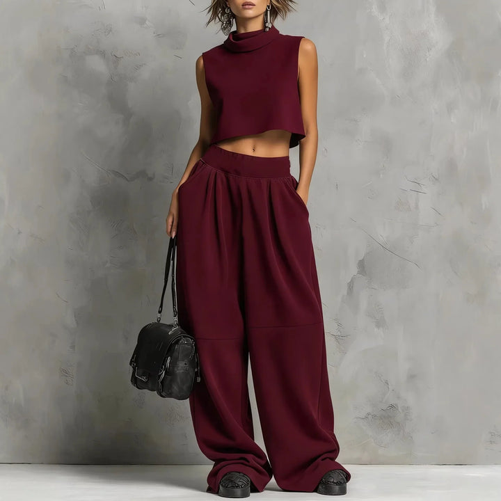 Galina Crop Top & Trouser Set