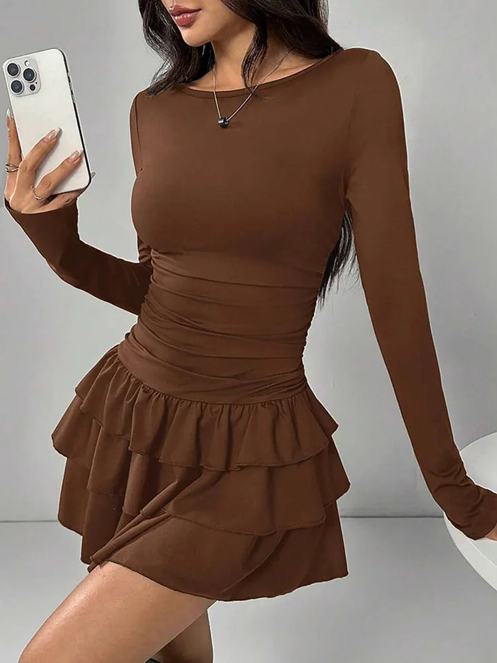 Adalyn Ruched Waist Mini Dress