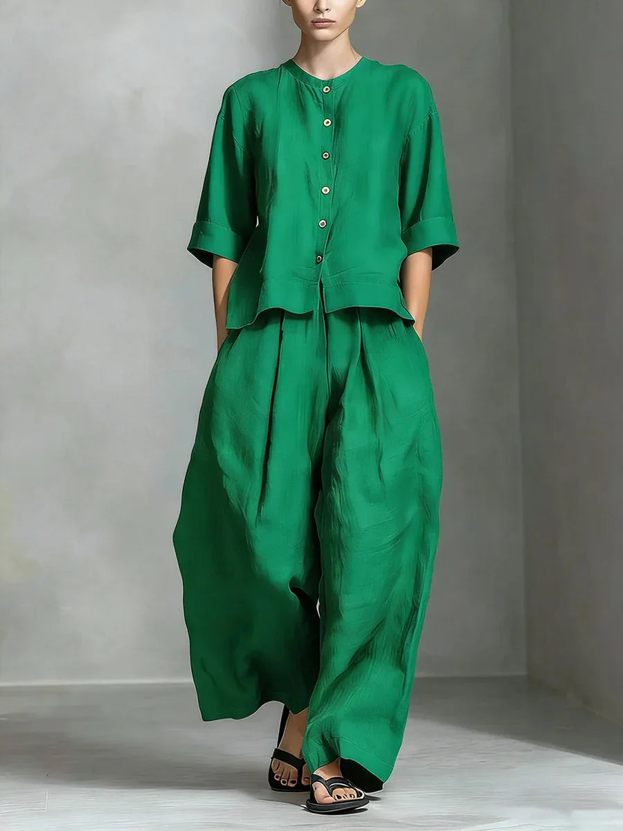Helena Summer Linen Matching Set