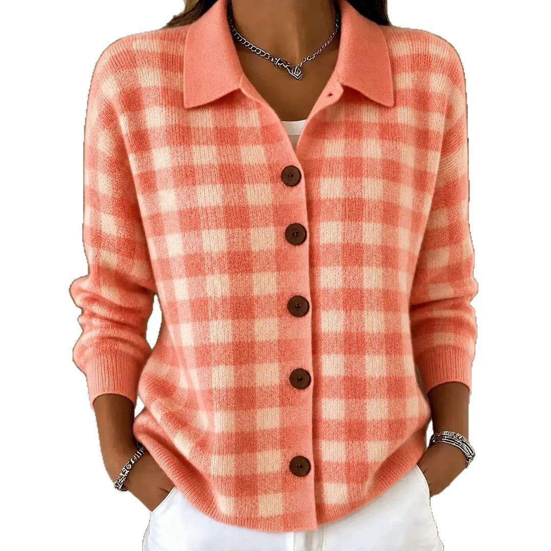 Wrenley Plaid Button Cardigan