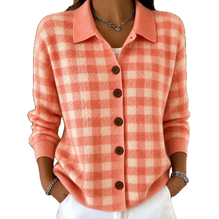 Wrenley Plaid Button Cardigan