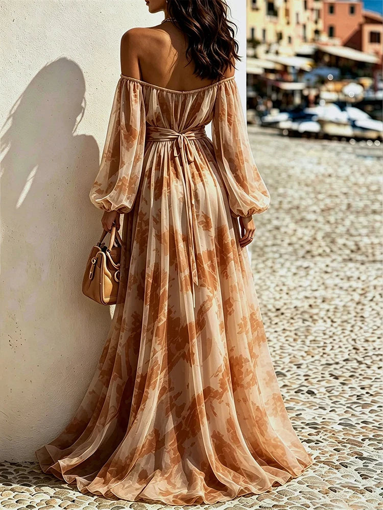 Talia Off Shoulder Maxi Dress