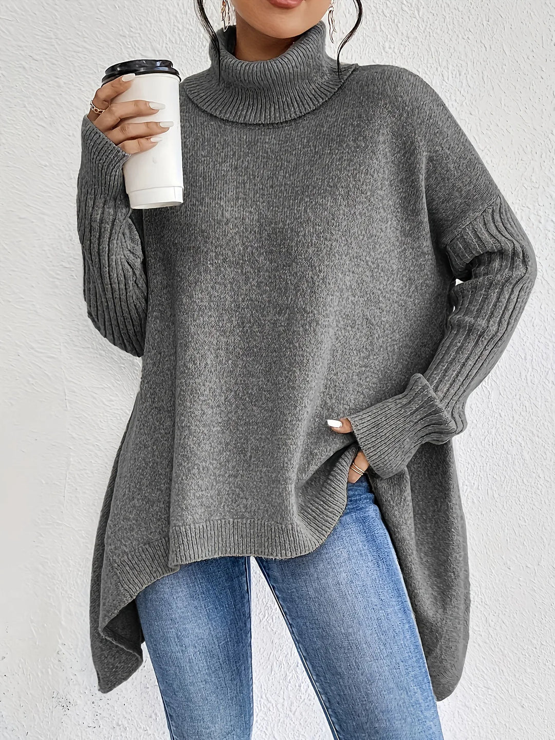 Marissa Asymmetric Hem Sweater