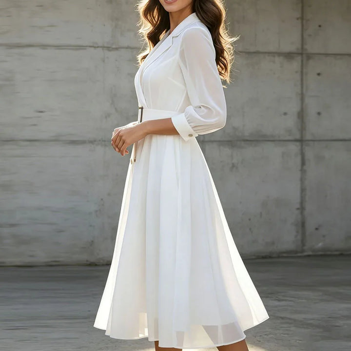 Aveera Double Breasted Midi Dress