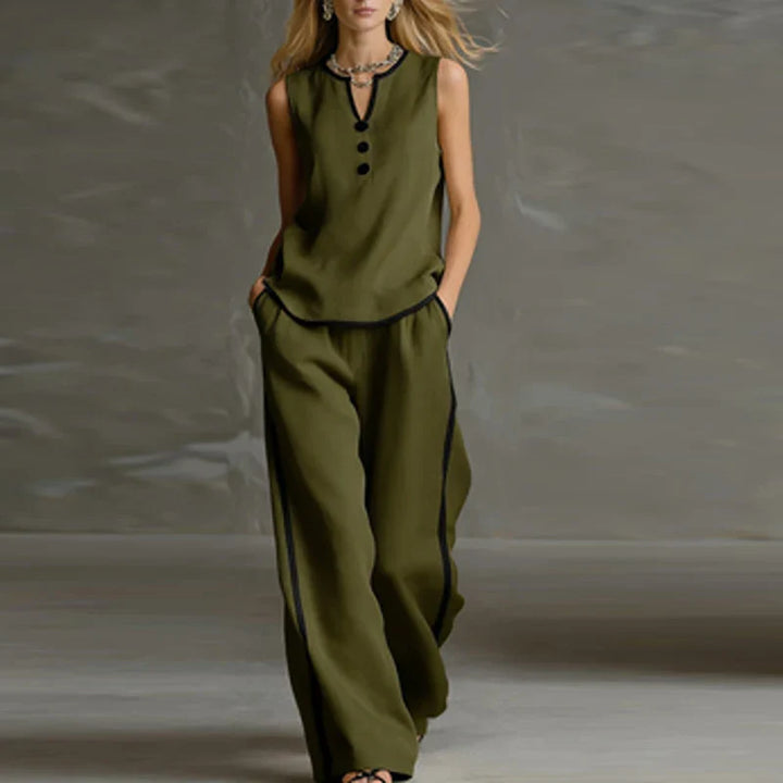 Saskia Sleeveless Two Piece Set