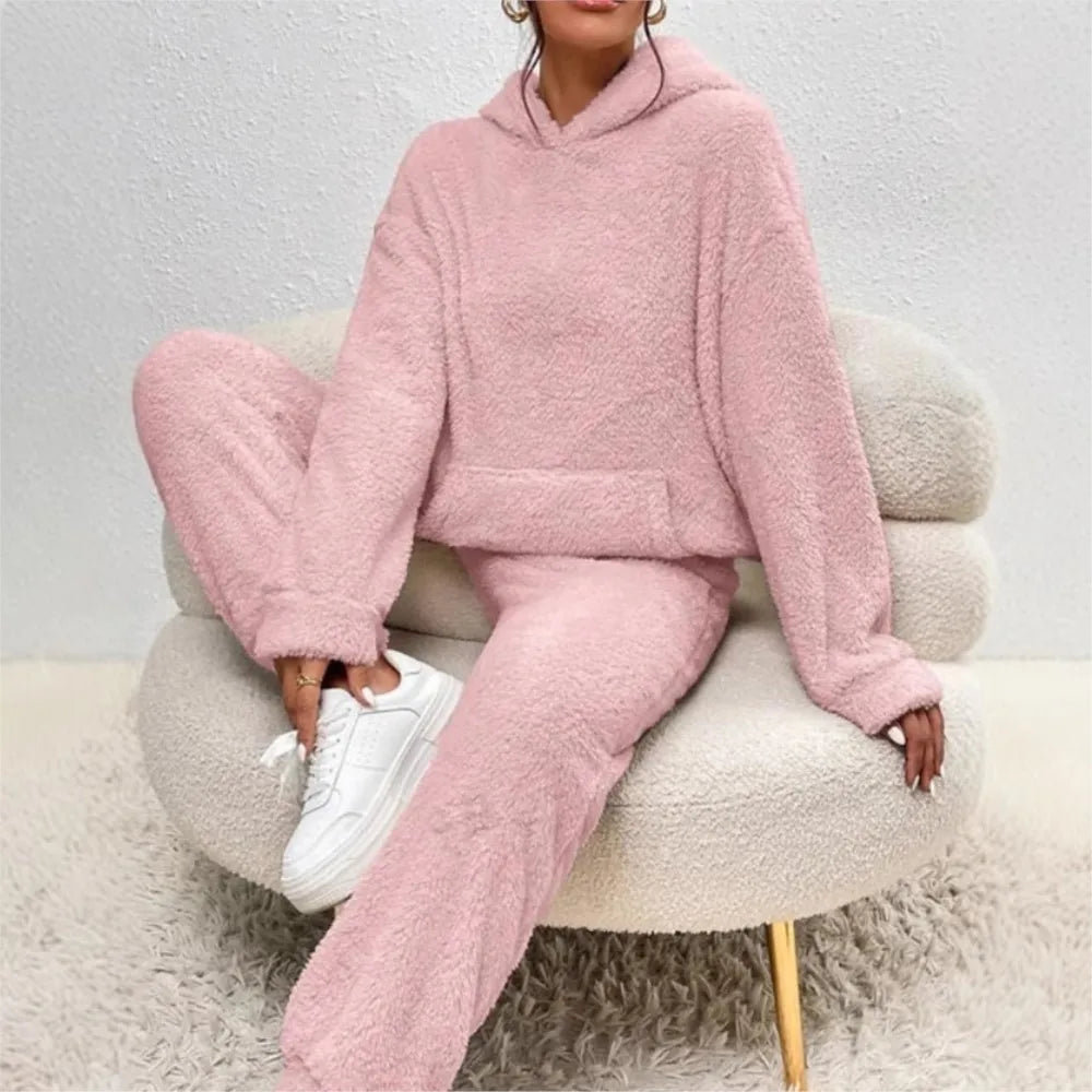 Nadira Cozy Hooded Fleece Set