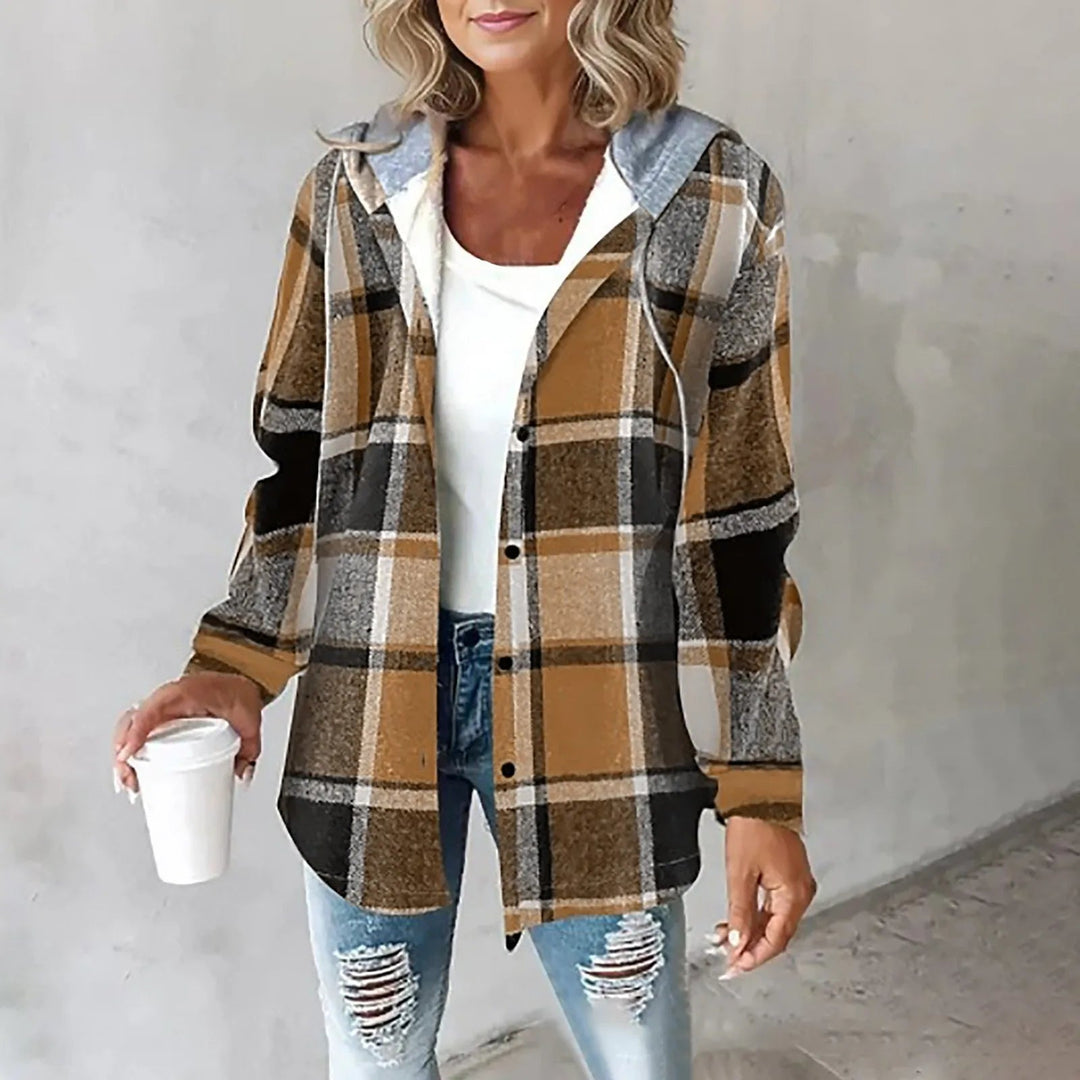 Marielou Drawstring Hood Shacket
